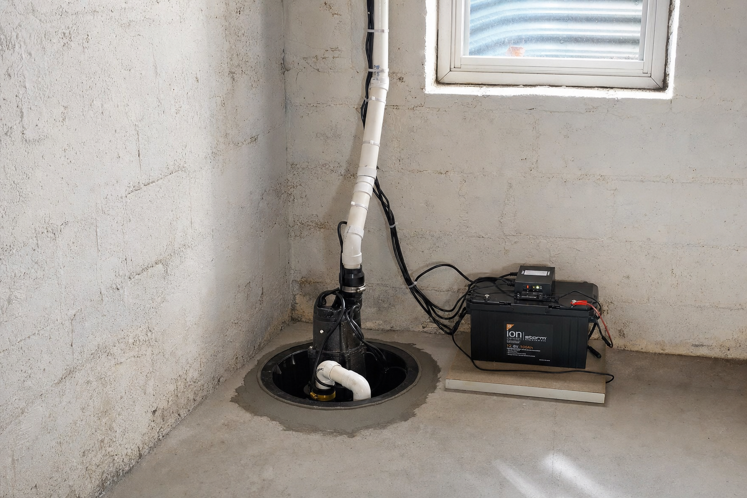 basement waterproofing &middot; representative project example &middot; illustrative