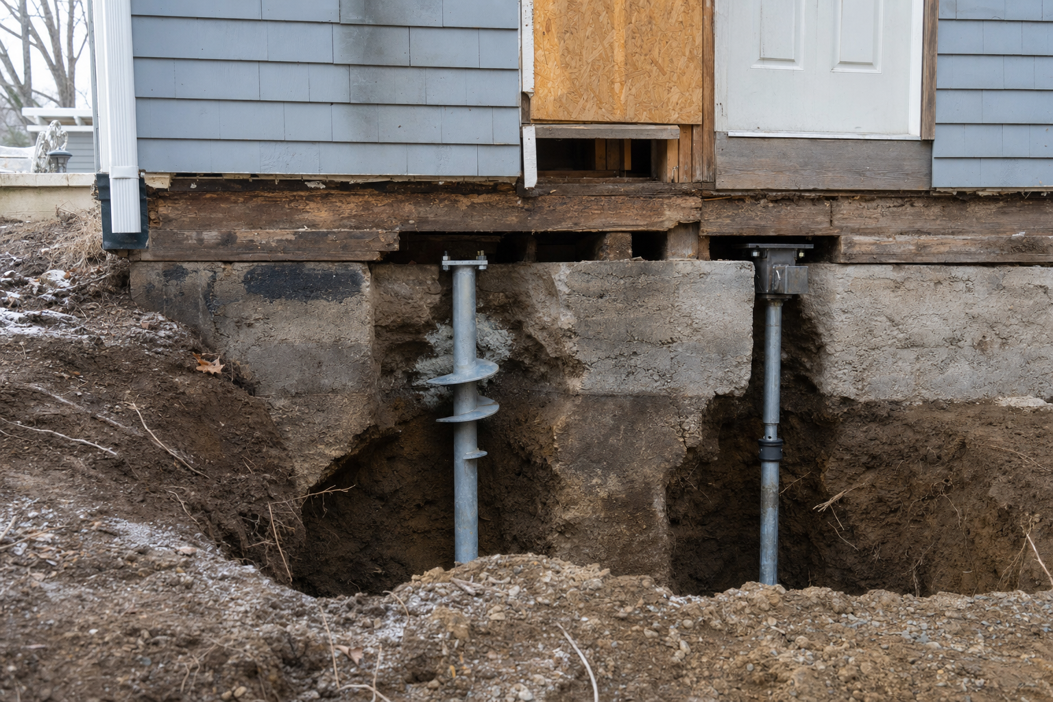 Helical piers vs push piers: which foundation repair is right for your home?